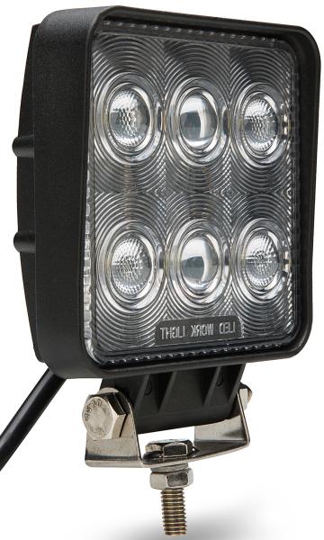 7D 10-30V high quality 18W PC lens Black led offroad work light 4x4 HCW-L18286 7D