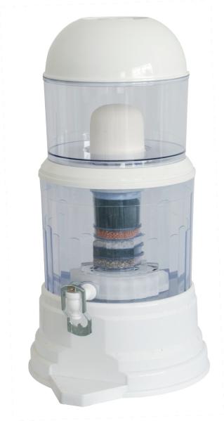 Purificador mineral da água do potenciômetro de 7 filtros da fase, potenciômetro plástico claro branco da água