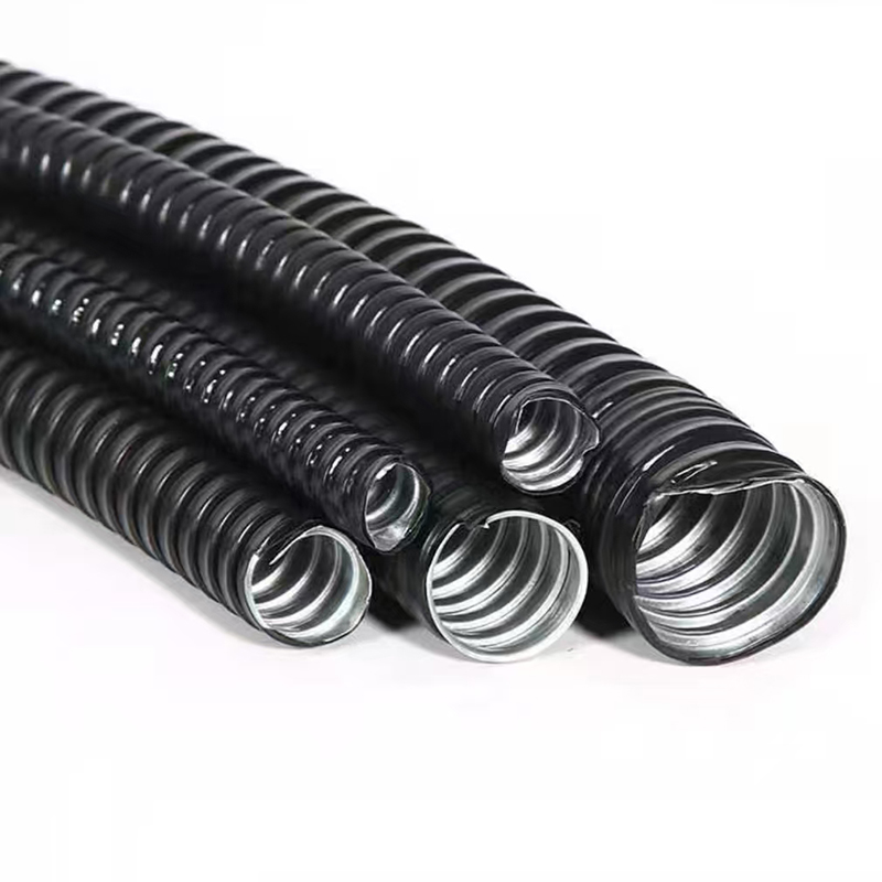 Interlocked Flexible Metal Conduit Waterproof PVC Coated Steel Flexible Conduit for Electrical Installation