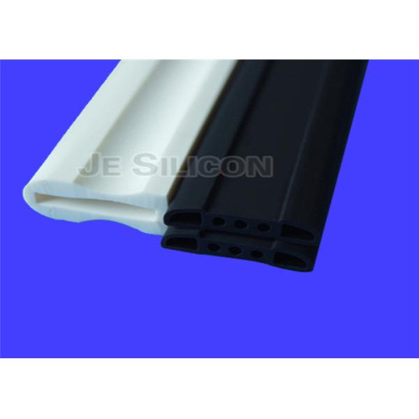 White Silicone Rubber Edge Trim , High Temperature Rubber Strips Press Resistant