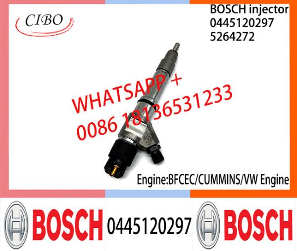 Conjunto original 0445120297 do injetor de combustível diesel de BOSCH 0445120297 5264272 para o motor da VW de BFCEC CUMMINS
