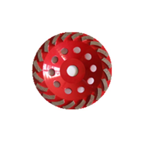 Concrete Diamond Turbo Cup Wheel , Diamond Angle Grinder Wheel MPA Approved