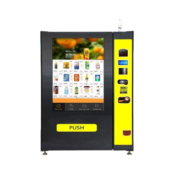 Unmanned Self Service Vending Machine Smart Touch Screen Snack Beverage For Commercial