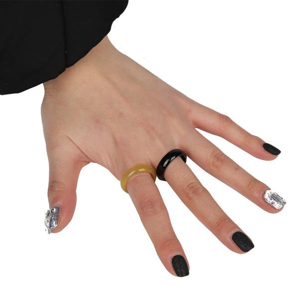 2024 Design Magic Jade Rings for Women Jade Colour Finger Rings Good Luck Gifts Other