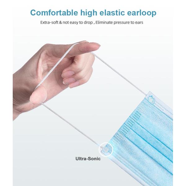 CE FDA Disposable Medical Face Mask , 3 Ply Surgical Face Mask