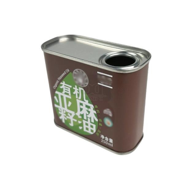 DADI 500ml Coconut Oil Tin Can Linseed Food Oil Can Support Customized Tin Packaging