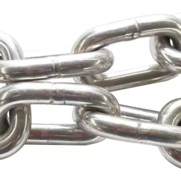 Подъем груза 316 Нержавеющей стальной лодки Анкерная цепь DIN766 Стандартная испытательная нагрузка 48 кН