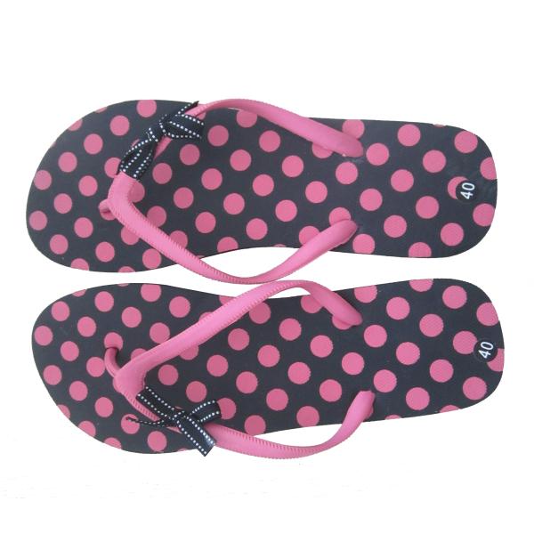 V strap full color printed Women Flip flops thongs slipers manufacturers