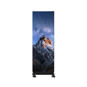 P1.25 スマートポスター LEDディスプレイ 鋳造型アルミニウム折りたたみのキャビネット 1x5