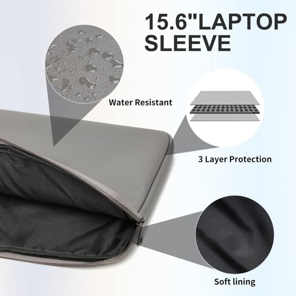 KEYLI 4PC SETS LAPTOP BAG FOR WOMEN LARGE LEATHER LAPTOP BRIEFCASE WITH USB CHARGING PORT COMPUTER SHOULDER TOTE BAGS PU