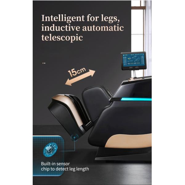 Waist Heating Adjustable Gravity Massage Chair SAA Ipad Touch 2D 8D