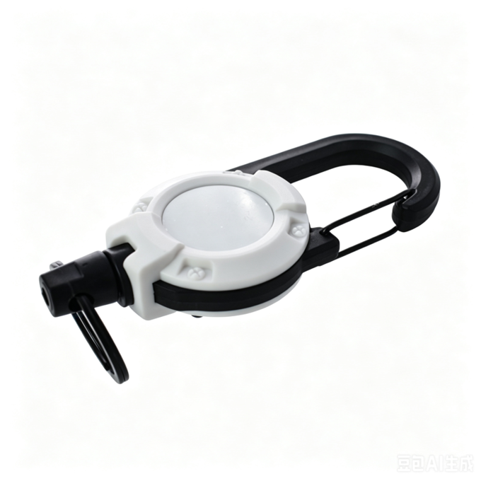 Outdoor Retractable Keychain Sublimation Blank Retractable Badge Reel Holder For Outdoor Climbing