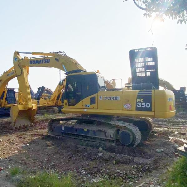 1.3m3 PC350 Komatsu Excavadora Hidráulica 90% Nova Mini Excavadora Crawler