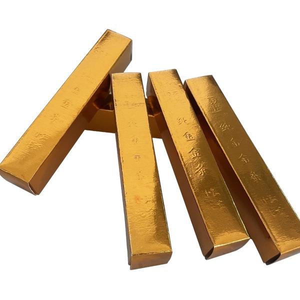 Ancestor Money Chinese Joss Paper Gold Bar, Sacrificial Supplies For Hungry Ghost Festival All Souls Day Ching
