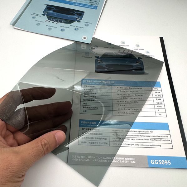 VLT45% Anti Scratch Self Adhesive Nano Ceramic Car Window Tint Anti Explosion 4 Mil