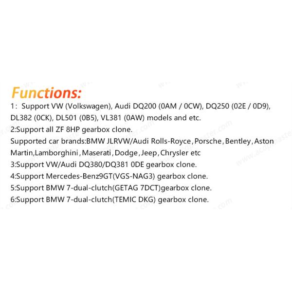 Yanhua Mini ACDP-2 for VW/Audi TCU Clone Package with Module 13/19 and License for SH725XX Gearbox Clone ZF 8HP DQ200 DQ250 DL382 DL501 VL381