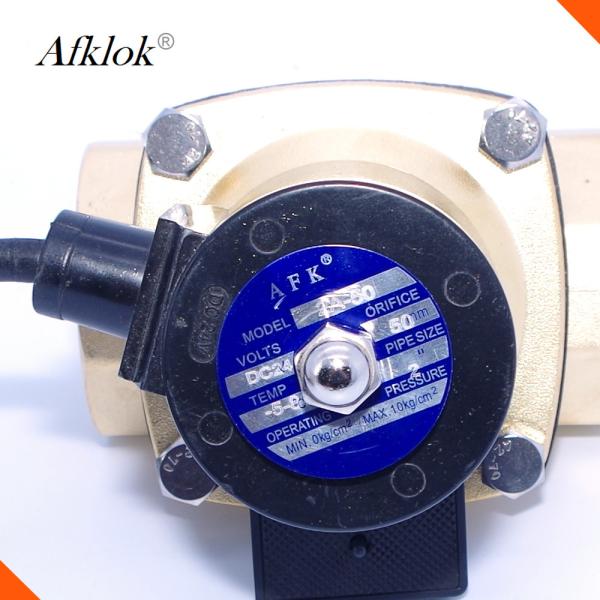C.C. normalmente fechada 12V 24V do bronze DN50 válvula de solenoide subaquática de 2 polegadas