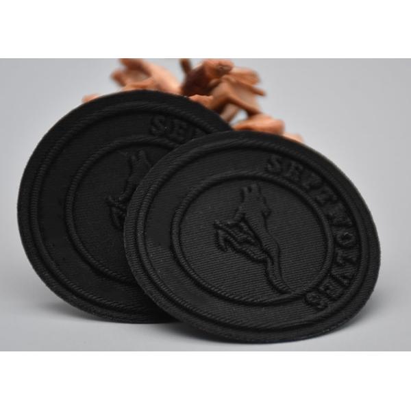 Передача тепла сплетенной ткани обозначает выбитый логотип для одежды