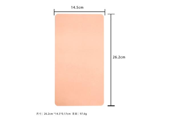 Folhas laterais da prática da composição de Doubld da placa do silicone para o bordo da sobrancelha da tatuagem de Traning