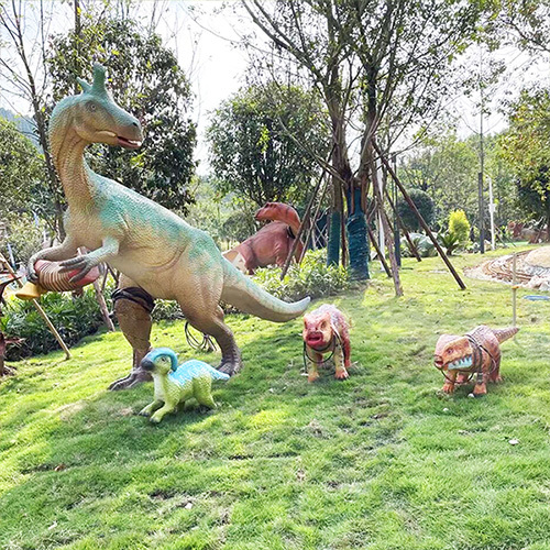 Outdoor Waterproof Adventure Park Decoration Mechanical Dinosaur With Movements