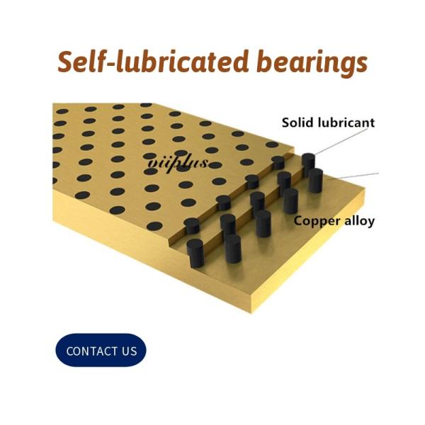 Solid Bronze Self Lubricating Bearing | Graphite Slide Wear Plate