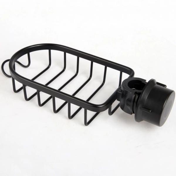 Single Layer Aluminum Shower Storage Basket Soap Basket for Kitchen Bathroom