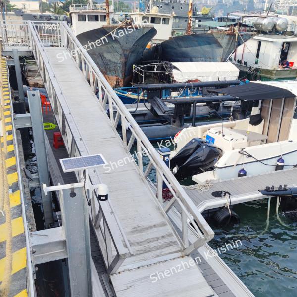 Espessura personalizada molhe do pontão de flutuação de Marina Aluminium Floating Dock Finger