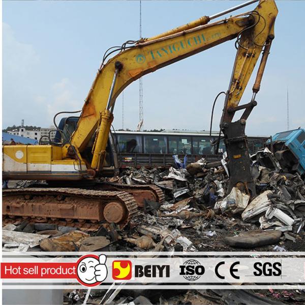 BEIYI BYCS 200RT/250TR hydraulic scrap shear for Excavator mobile steel Demolition cutter rotary type for sales