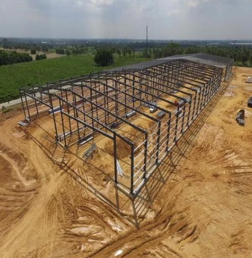 Container Load Customized Steel Structure Frame Prefab Building Q235 Q345