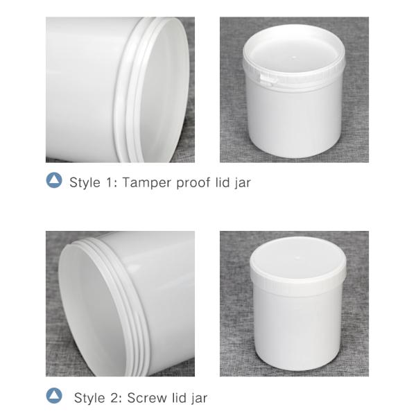 Clear White Butter Storage Small Plastic Jars Canning For Food Powder 30ml-1000ml