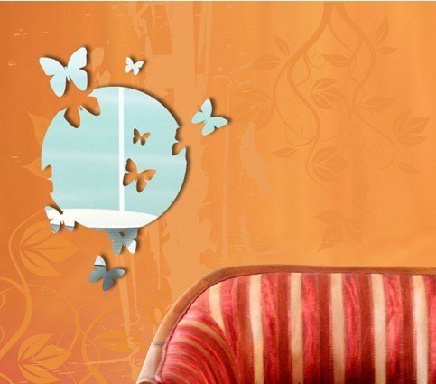 CM-069 Novelty Acrylic Wall Mirror Sticker for Home Decoration