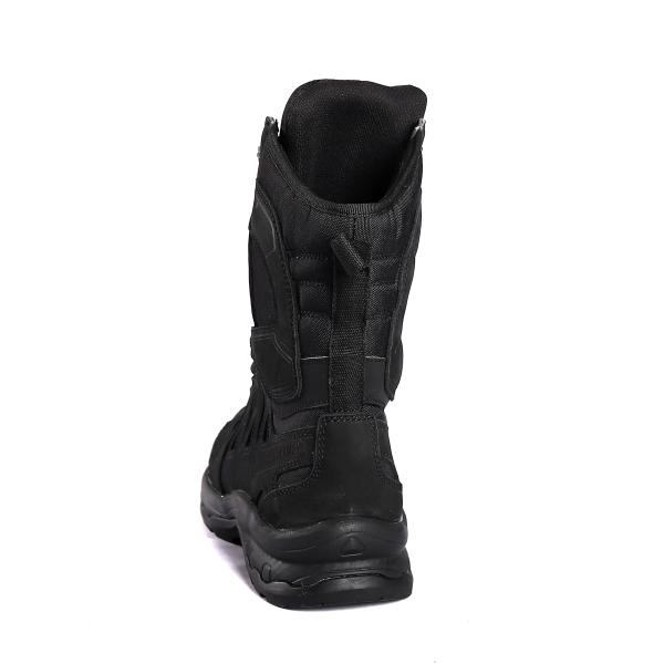 Shengjie Brand Name OEM Breathable Black Hiking Walk Boots with Metal Eyelets High Standard Outdoor Shoes