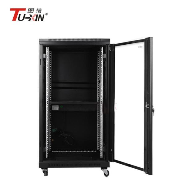 Data Center 19 Inch Equipment Rack , Impact Resistance Floor Standing Server Cabinet