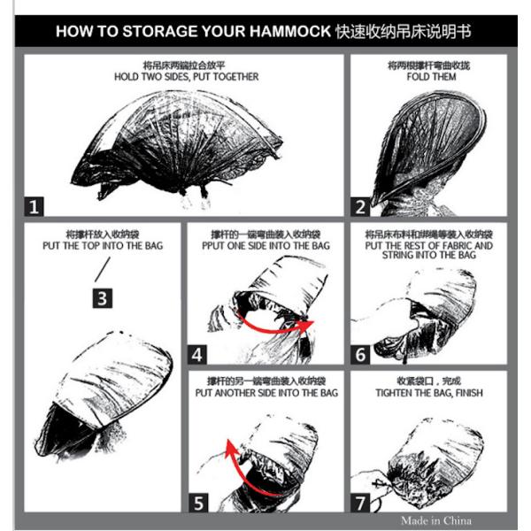 Наружный легкий портативный противомоскитный камуфляж 70D Ripstop Nylon Camping Hammock 270 * 140CM