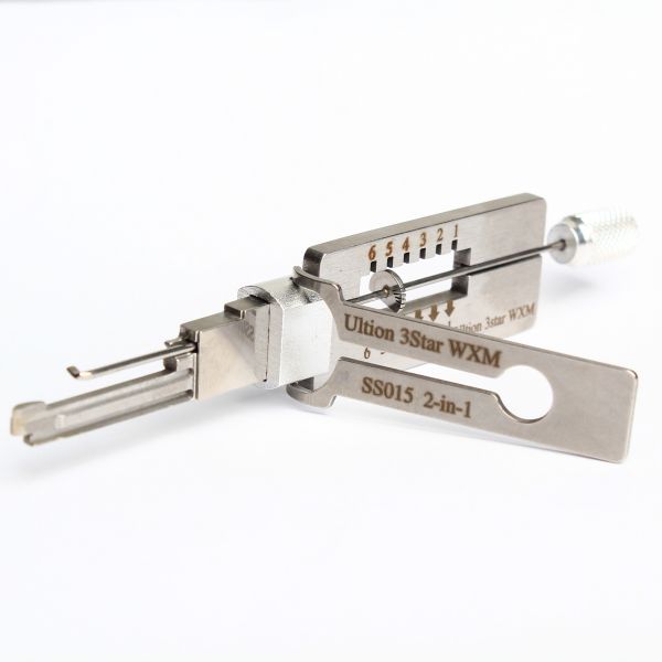 Support Customs logo Lishi Style 2 in 1 Locksmith Lock Picks Tools Ultion 3Star WXM R6 T60 Samsung Smart L4V-T R55