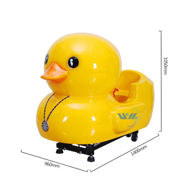 Coin Operated Arcade Kiddie Rides Yellow Duck For Amusement Park