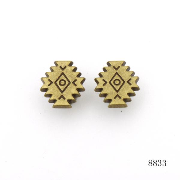 Custom Logo Antique Brass Rivets Luxury Screw Studs For Leather