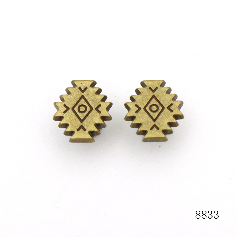Custom Logo Antique Brass Rivets Luxury Screw Studs For Leather