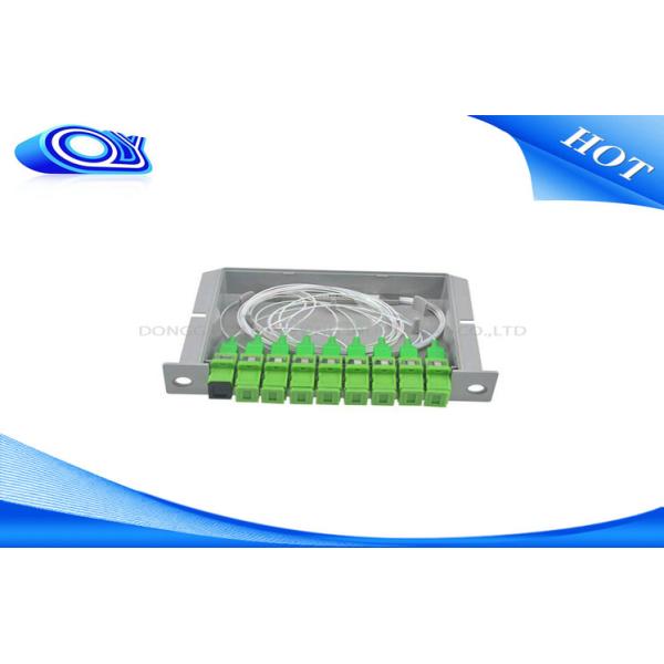 Compact Design 1 * 8 Optical PLC Splitter Low Insertion Loss For Communication