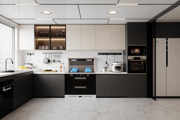 Self Assemble Storage Modern Kitchen Cabinet  Lacquer MDF Latest Style Kitchen Cabinets