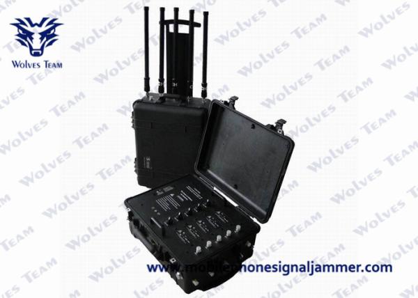 Pelican Case Bomb Signal Jammer RF Bomb VIP Convoy Protection CDMA PCS DCS Cell Phone Jammer
