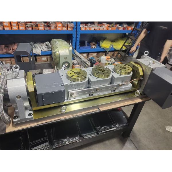 Multi Head 5 Axis CNC Rotary Table , Precision Vertical Rotary Table