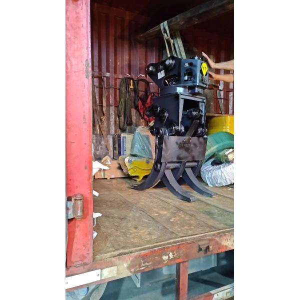 YTB Wood / Stone Excavator Grabber Hydraulic And Electronic Type For Digging