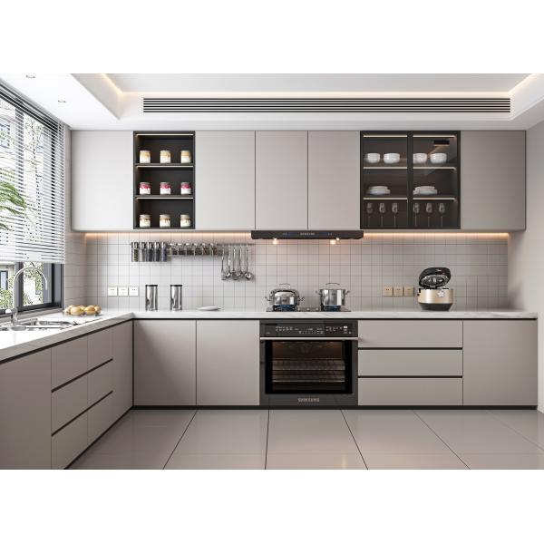 Factory Direct Free Designs Furniture U Shaped Melamine Kitchen Cabinets
