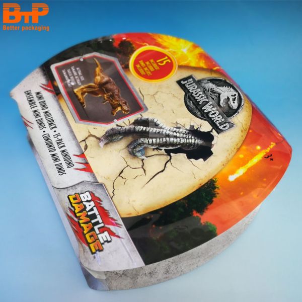 BTP  Customization Dinosaur Toy Packaging Bag Customized Printing Toys Plastic Packaging Bag Mylar Bags for Other Packaging