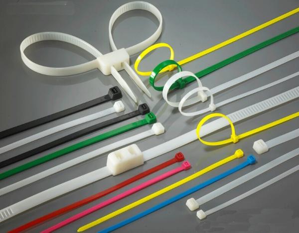 High Load PA66 Material Nylon Zip Ties Self-Locking Type UV Stabilized