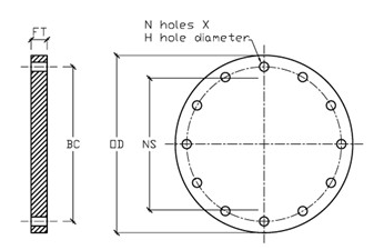 Stainless Steel 317 Blind Flange
