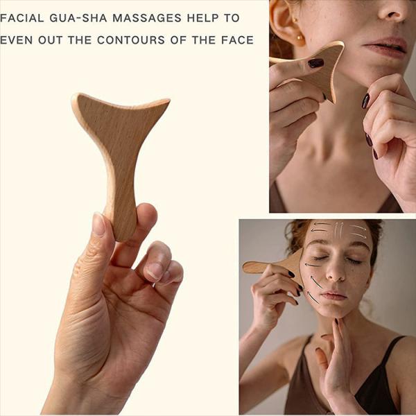 Massage Tool Set for Face and Body Wooden Maderoterapia Kit Skin Care Facial Massager