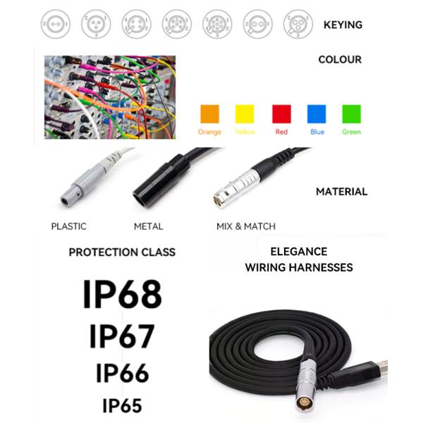 Мужчина Pin Lemo 2 силового кабеля камеры скрепления ARRI Alexa Teradek до 2 прямоугольного Pin женских