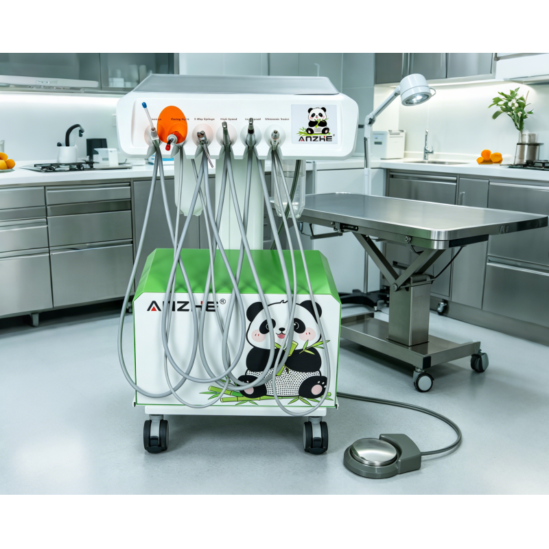 Portable Veterinary Dental Unit with 550W Power 0.8Mpa Pressure and 38DB Noise for Animal Clinics
